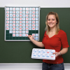 Honderdveld met getalkaartjes - magnetisch