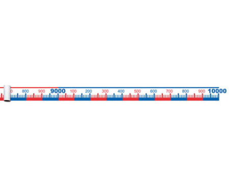 Getallenband 0-10.000 (10 meter lang)