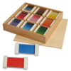 Montessori - Kleurtabletten in houten kist