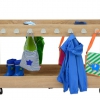 EduCasa - Garderobe jassen / tassenwagen - groot (wit / lime / petrol) - Afbeelding 3