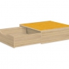 Speelplatform vierkant met opberg lade 75x75cm