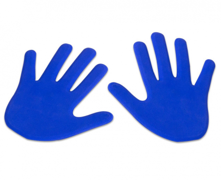 Anti slip hand, set van 2 blauw