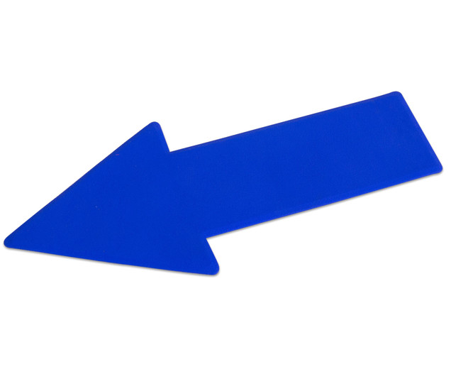 Vloer markering pijl, blauw