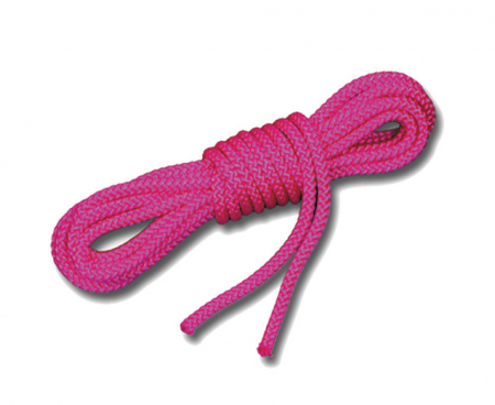Gevlochten touwen 8 m roze