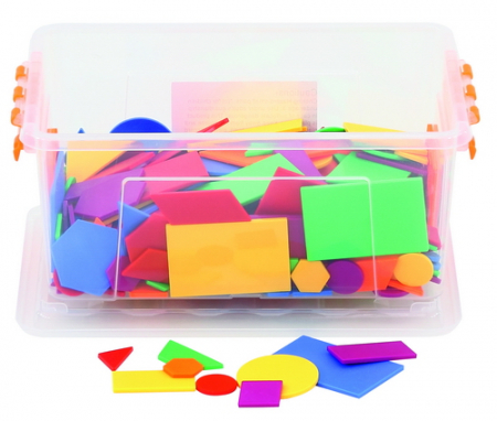 Basis geometrische figuren in kunststof doos