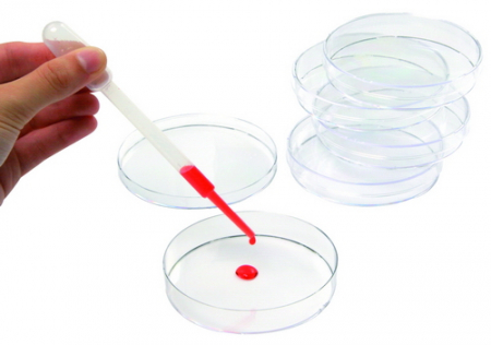 Petri schaaltjes transparant met deksel, diameter 9 cm, hoogte 1,5 cm, 3 stuks