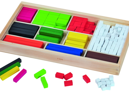 Cuisenaire rods (houten rekenblokken) - grote set