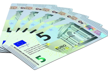 Magnetische euro's aanvulset 5 euro biljetten, 5 stuks