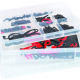 Magnetische noten set zwart/rood, in doos