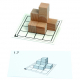 Cubo 3D werkkaarten voor het 3D inzicht, moeilijkheidsgraad 1, zonder blokken