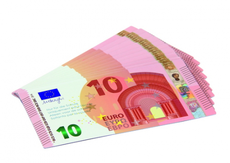 Magnetische euro's aanvulset 10 euro biljetten, 10 stuks