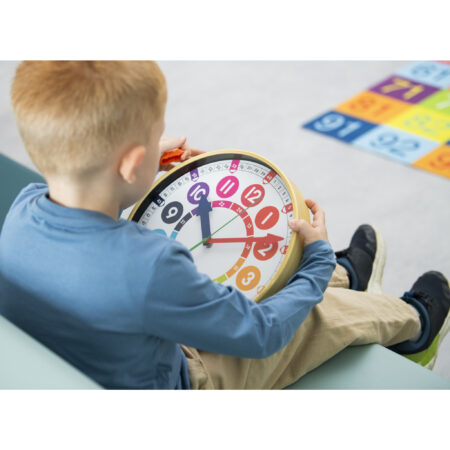 Concentratie Wand Klok met Kleurblokken (30 cm) - Afbeelding 3