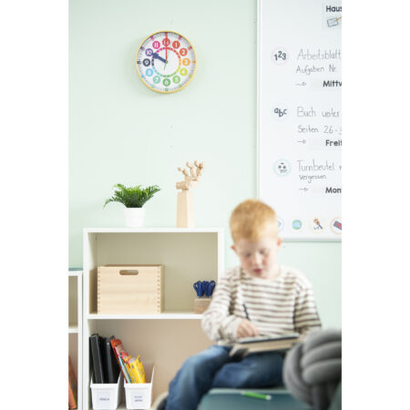Concentratie Wand Klok met Kleurblokken (30 cm) - Afbeelding 2