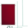 Presentatie bord 75x120 cm-rood