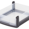 Kleine lade - transparant/zwart frame