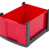Grote lade - rood/zwart frame