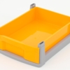 Kleine lade - geel/grijs frame