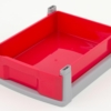 Kleine lade - rood/zwart frame