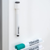 Whiteboard marker zwart met wisser en magneet - Afbeelding 3