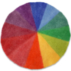 Mat vilt regenboog 52cm - Afbeelding 3