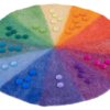 Mat vilt regenboog 52cm - Afbeelding 5