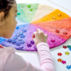 Mat vilt regenboog 52cm - Afbeelding 2