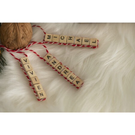 Houten letter kralen Set 300/St. - Afbeelding 2