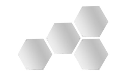 Hexagon Acryl Spiegel Set 4/St.