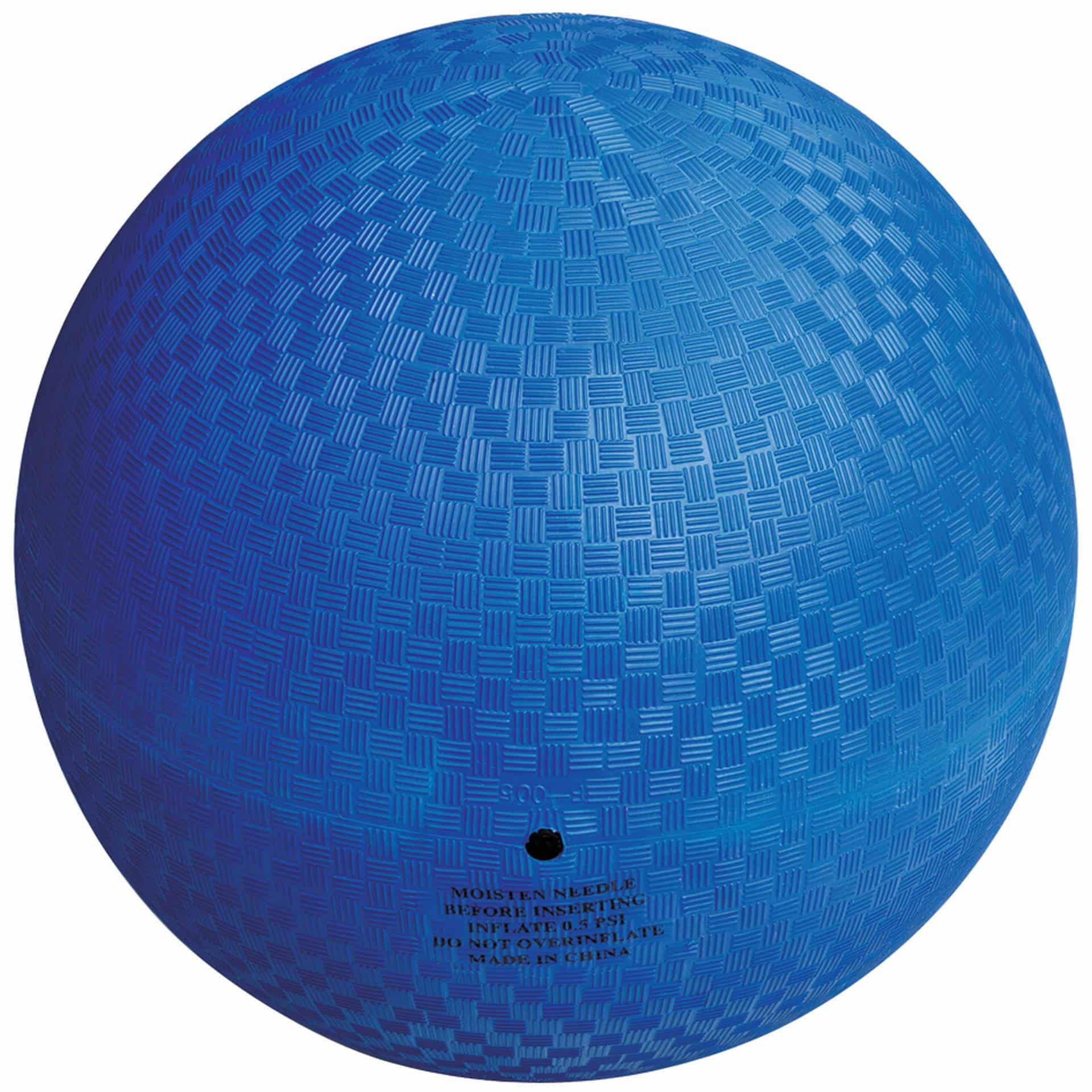 Vario-Bal ∅22cm, blauwe rubberen bal met een geribbeld oppervlak, geschikt voor gym en vrij spel.