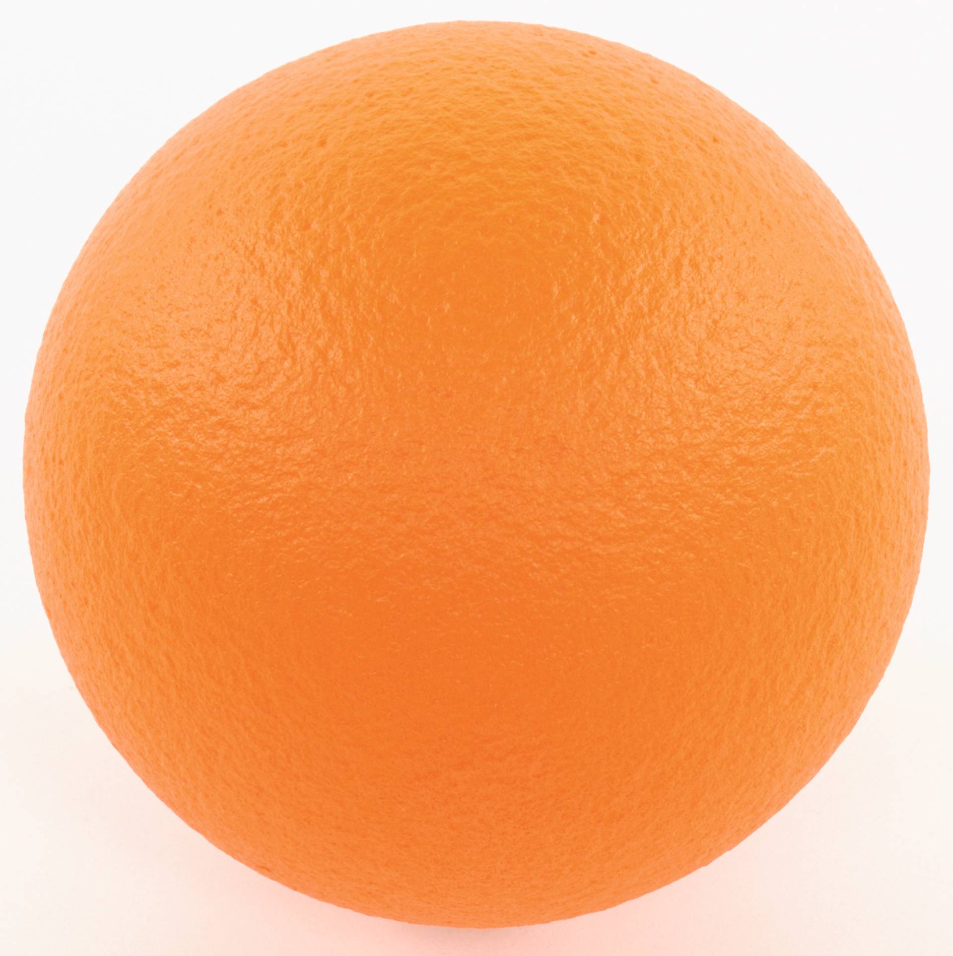Zachte oranje softbal met een diameter van 15 cm, gemaakt van hoogwaardige schuim met een coating. Ideaal voor gym en sport.
