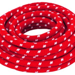 Rood touw van 10 meter, geschikt voor sportactiviteiten zoals touwtrekken en teamtraining.