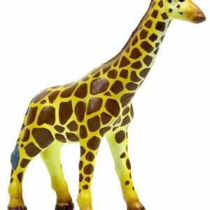 Mega Giraffe Soft, een kleurrijke giraffe met lange nek, ideaal voor kinderen om te spelen en ontdekken.