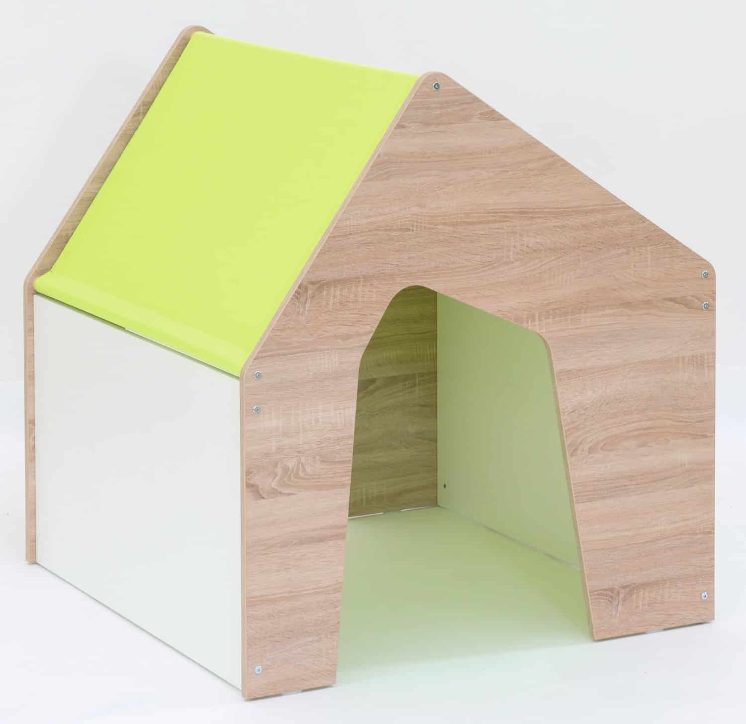 EduCasa stofdakje klein Lime, vrolijk groen textiel, perfect voor speelhoeken en het creëren van gezellige ruimtes.