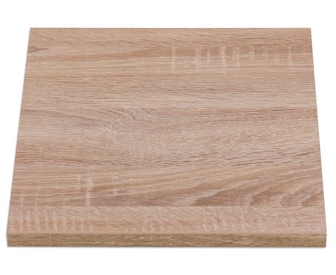 EduCasa Eiken schap, vierkante legplank van hoogwaardig eikenhout, met een warme, natuurlijke uitstraling.