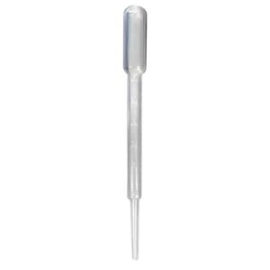 Set van 6 transparante pipetten voor het nauwkeurig doseren van vloeistoffen in experimenten.