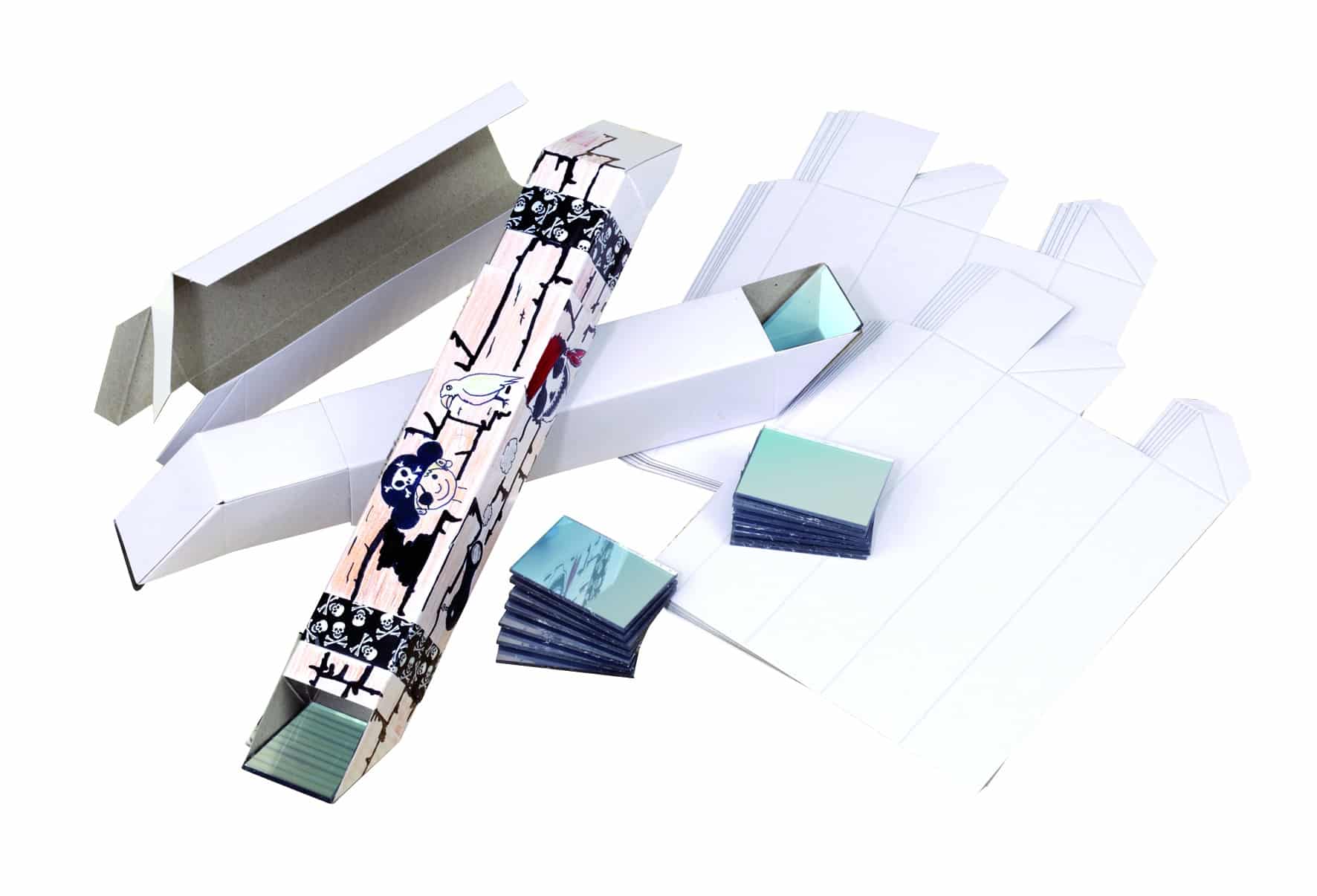 Periscoop set met 10 stevige periscopen en spiegels voor experimenten met licht en reflectie.