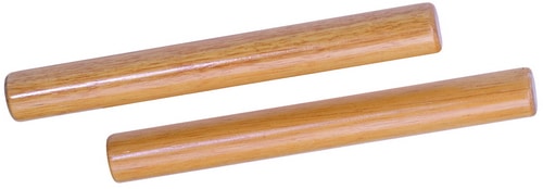 Duurzame beukenhouten claves, ideaal voor muziekonderwijs en verschillende muziekstijlen.