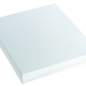 Set van 10 witte canvas panelen van 25 x 30 cm, ideaal voor schilderen en creatieve projecten.