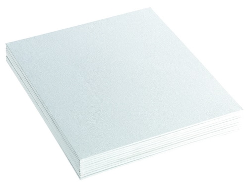 Set van 10 witte canvas panelen van 25 x 30 cm, ideaal voor schilderen en creatieve projecten.
