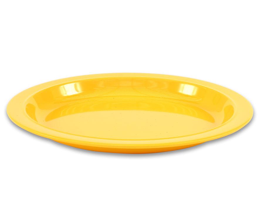 Geel soepkom van 21,5 cm, medium formaat, geschikt voor huis- en poppenhoek, leermiddelen en speelhoeken.