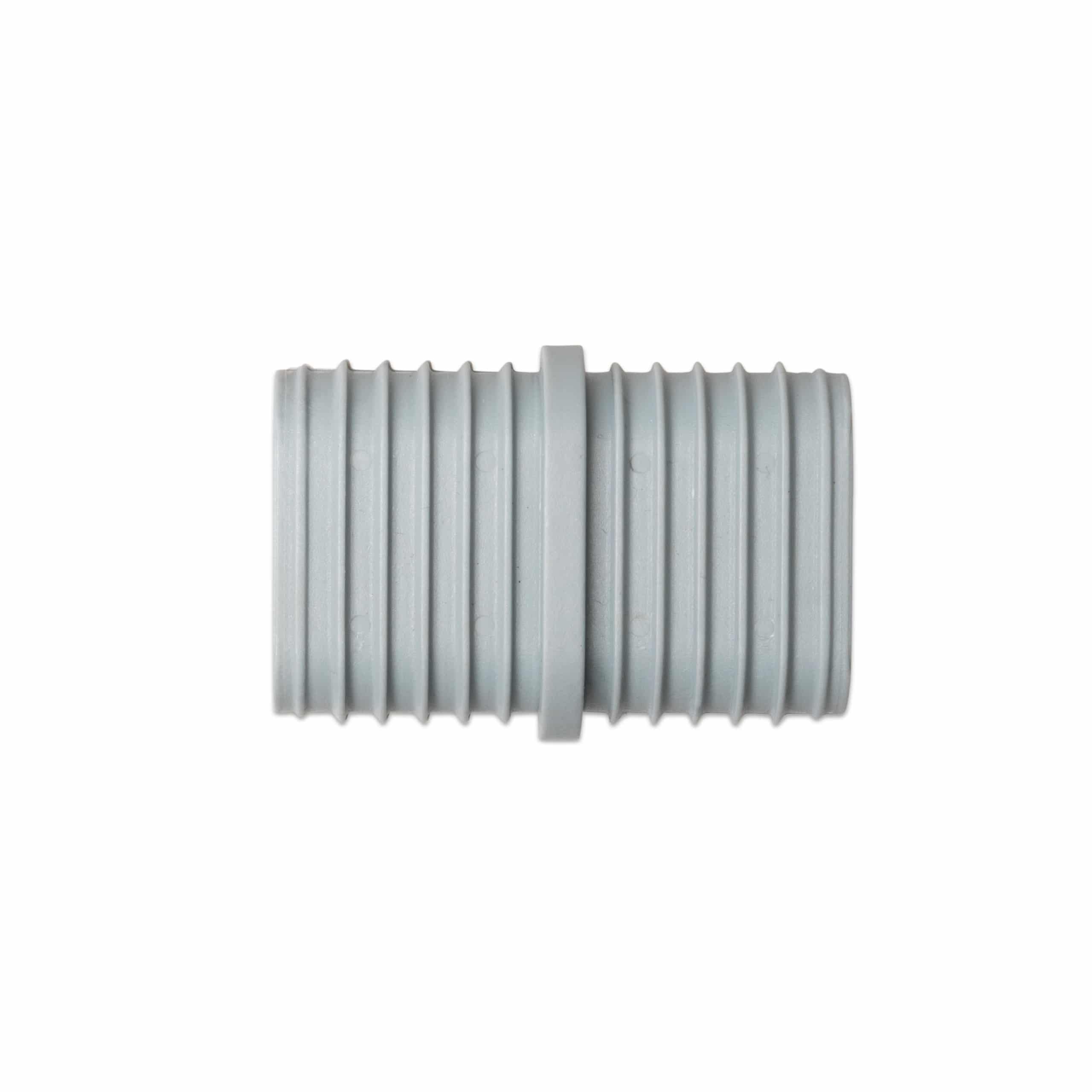 Witte aluminium verbindingselementen voor garderobe, geschikt voor gebruik in kinderopvang.