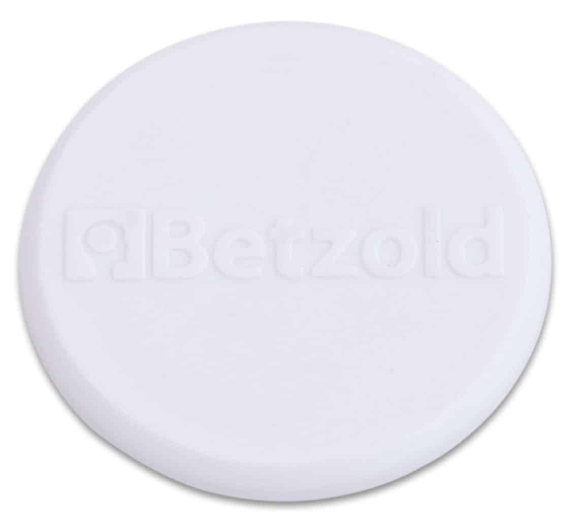 Witte magneten van 3 cm, set van 10 stuks, geschikt voor gebruik op het bord in klassenmanagement.