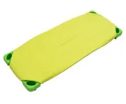 Groene matrashoes voor bedjes, met stevige hoeken en een zachte, comfortabele bovenlaag. Perfect voor een goede nachtrust.