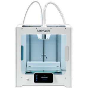 Compacte Ultimaker S3 3D-printer met touchscreen, ideaal voor het realiseren van projecten in MINT/STEAM.