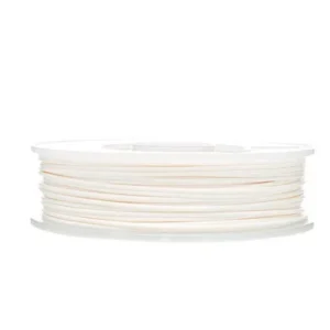 Witte PLA filament op een spoel, geschikt voor 3D-printen in een makerspace.