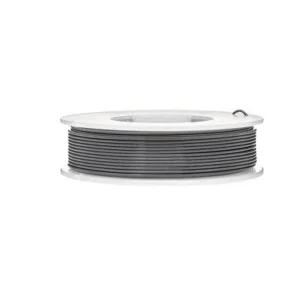 Grijze PETG filament op een spoel, geschikt voor 3D-printen in makerspaces.