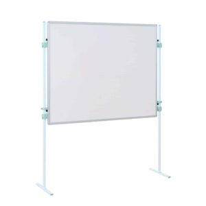 Presentatie whiteboard met glad, magnetisch schrijfoppervlak, geschikt voor klaslokalen en vergaderruimtes.