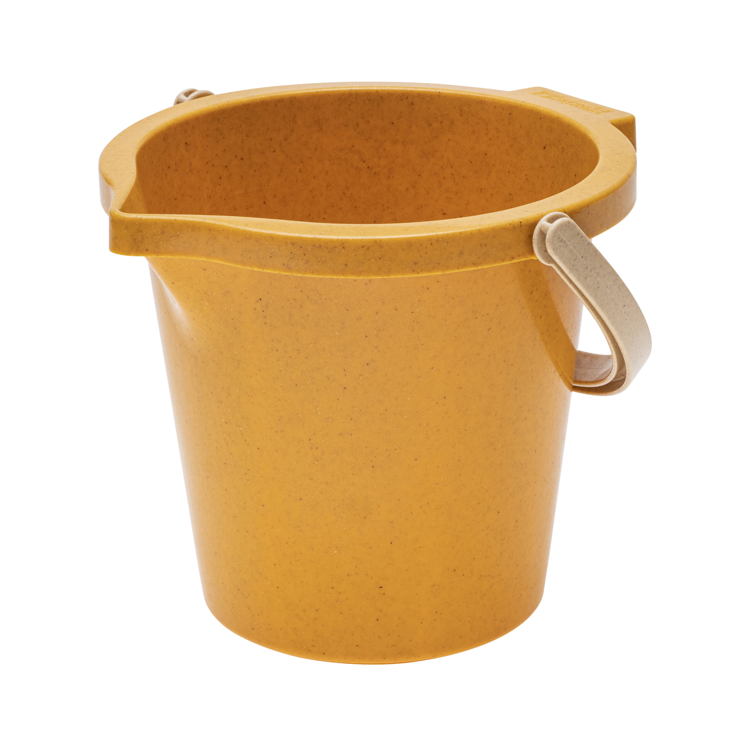 Gele emmer van Emmer boomNside, met handvatten, ideaal voor diverse toepassingen in huis en tuin.