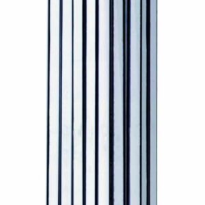 Aquarelpotloden in wit, 12 stuks, met zwart-witte streepjes, ideaal voor tekenen en schilderen met water.