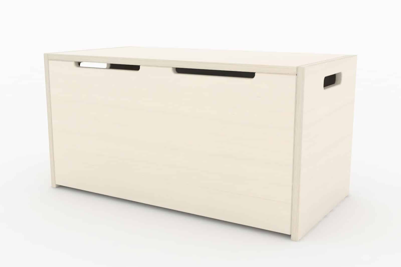 Smart Speelkist met afgeronde hoeken, ideaal voor het opbergen van speelgoed en leerhulpmiddelen in een veilige omgeving.